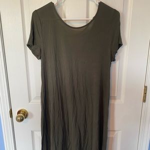 Mossimo - Army green t-shirt dress